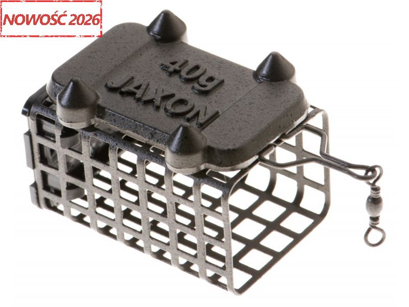 Koszyk zanętowy JAXON metalowy prostokątny Eko Infinite Vitula RTGL Rzeczny z dnem 25x30x44 60g