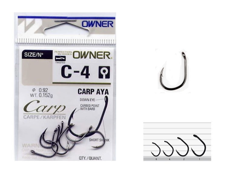 Haczyk OWNER Carp C4 Aya Nr 02 x6