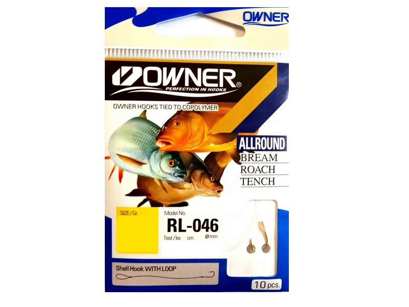 Haczyk z przyponem OWNER RL046 Nr 04 - 0.20 mm x8