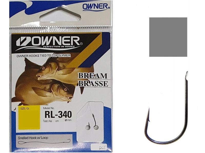 Haczyk z przyponem OWNER RL340 Nr 14 - 0.10 mm x10